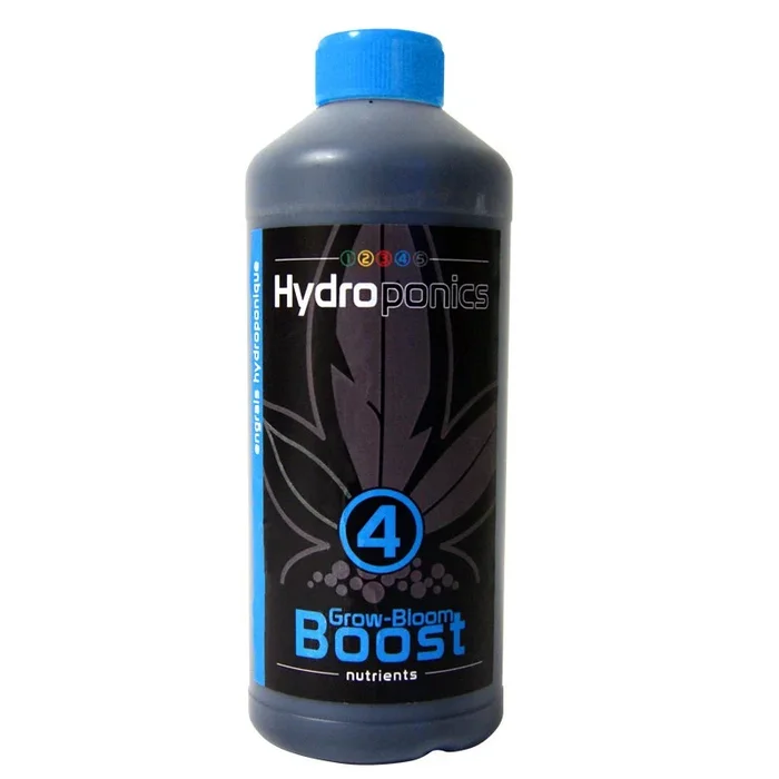 12345 Hydroponics – N°4 Grow-Bloom Boost – 1L , Wachstums- und Blühbooster , Erde,Hydro,Kokosnuss