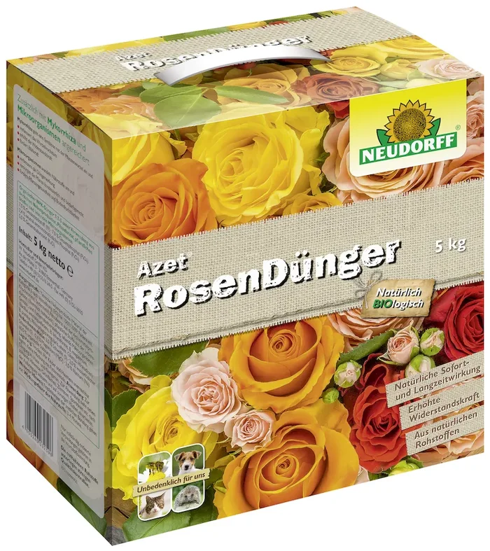 3,50 €/kg Azet RosenDünger auch für Stauden u. Blühpflanzen mit Langzeitwirkung 5 kg Faltschachtel