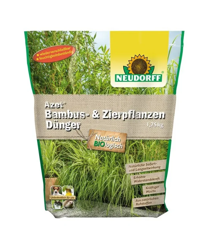 5,69 €/kg Azet Bambus- & Ziergras Dünger organisch für kräftiges Grün 1,75 Kg Beutel