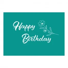 „Happy Birthday“ Grußkarte