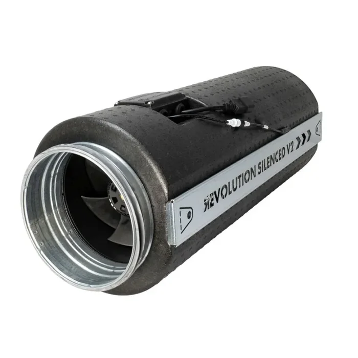 Abluftsystem Revolution Silenced V2 EC Vector 200 mm, 1345 m3/Std