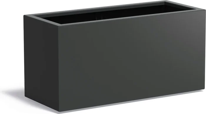 ADEZZ Pflanzgefäß Carrez aus Aluminium – Rechteckig, 200 x 100 x 60 cm