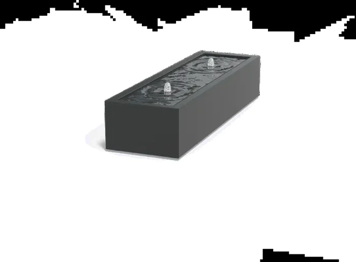 ADEZZ Wassertisch Rechteckig (Standard) aus Aluminium, 200 x 60 x 40 cm