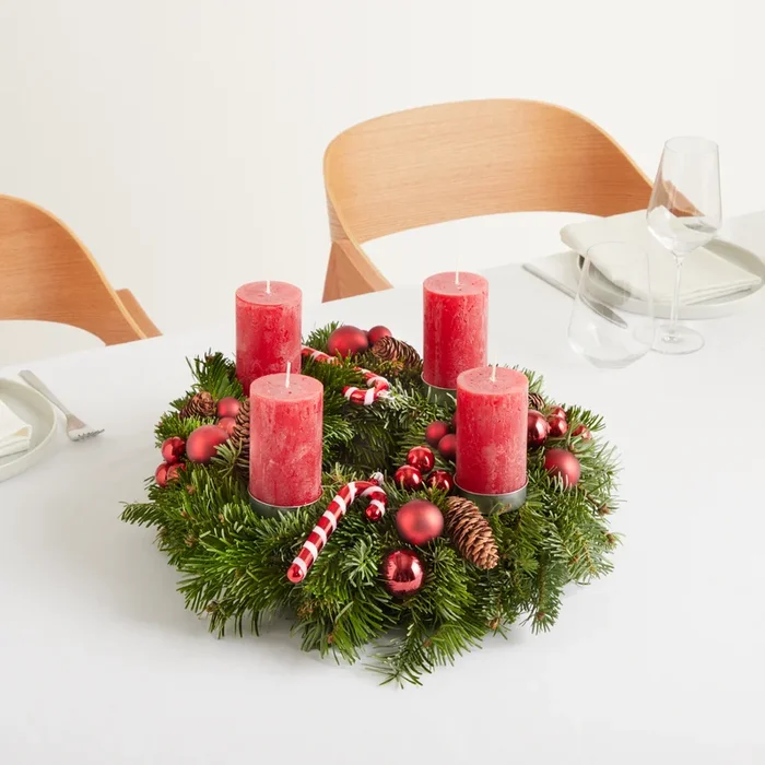 Adventskranz klassisch Süße Freude