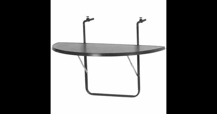 Alco Balkontisch hängend 100x50x0 cm anthrazit