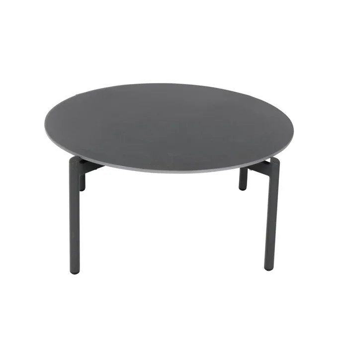 Alu-Beistelltisch ‚Salina‘, Ø ca. 87 cm, Höhe 38 cm