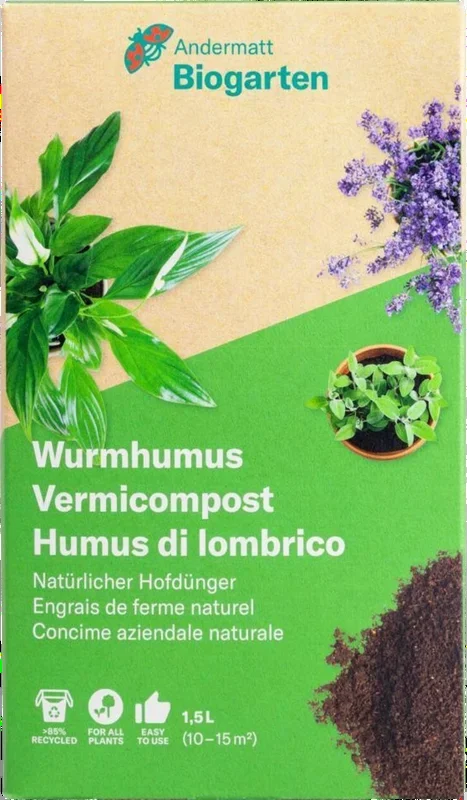 Andermatt Biogarten Wurmhumus, 7,5 Liter