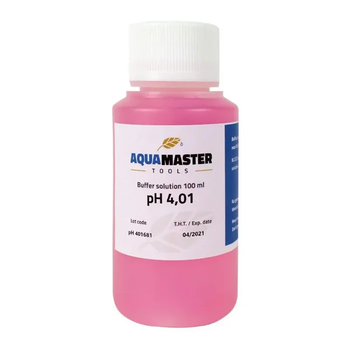 Aqua Master Tools pH 4.01 Puffer 100 ml, BOX 18 Stk.
