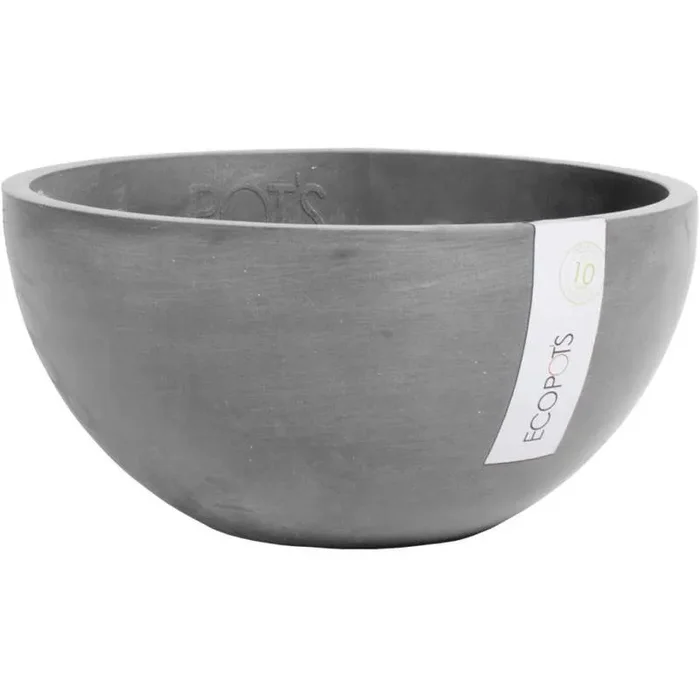 Ashortwalk ECOPOTS Brüssel – Per Piante Glas aus Riciclata Kunststoff, Durchmesser 30 cm x altezza 14 cm