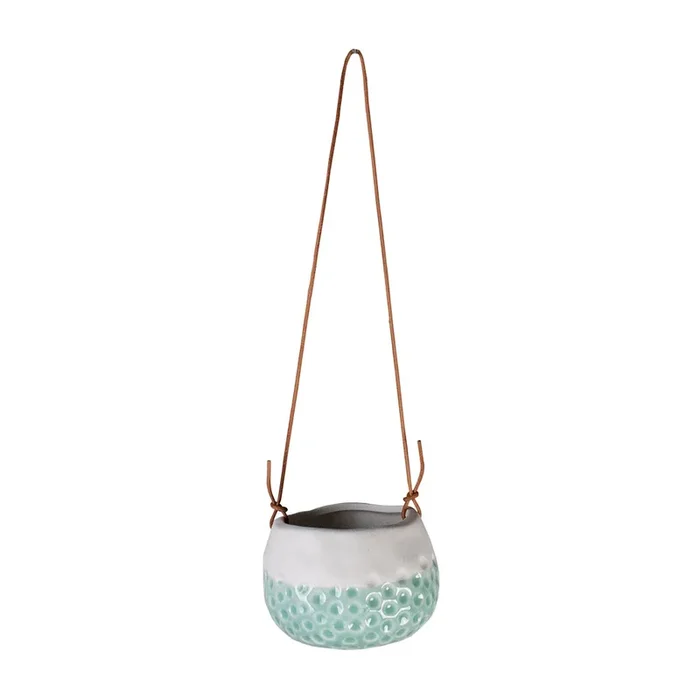 Baby Dotty Hanging Indoor Pot – Turquoise