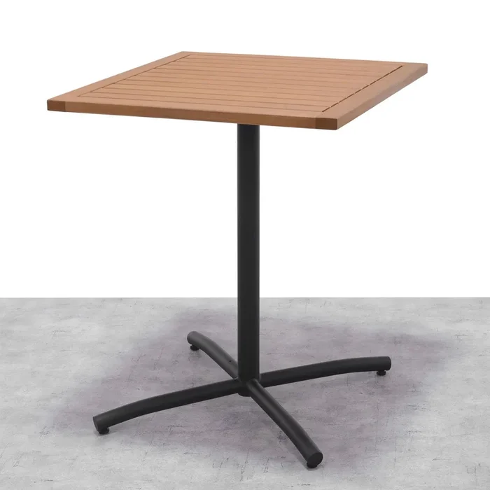 Balkontisch ‚Kingsbury‘, schwarz/braun, FSC-Holz, ca. 62 x 62 x 74,5 cm