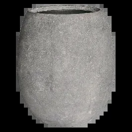 Baq Polystone Coated Plain Balloon Raw Grey (mit Einsatz), 48x55cm