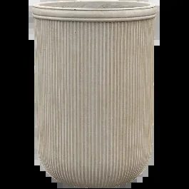 Baq Vertical Rib Cylinder Beige 45x65cm