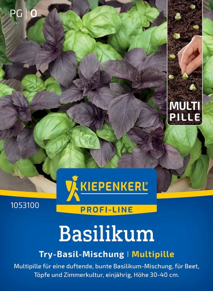 Basilikumsamen Try-Basil-Mischung, Multipille