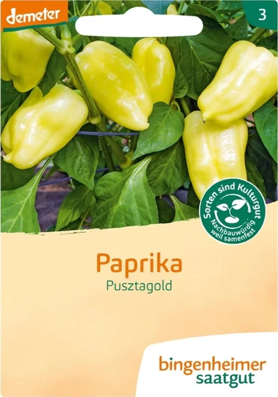 Bingenheimer Saatgut Paprika „Pusztagold“
