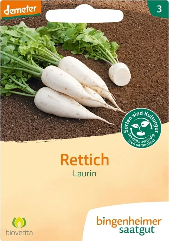Bingenheimer Saatgut Rettich „Laurin“