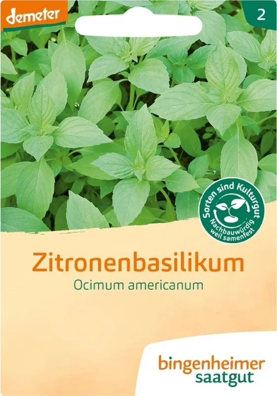 Bingenheimer Saatgut Zitronen-Basilikum