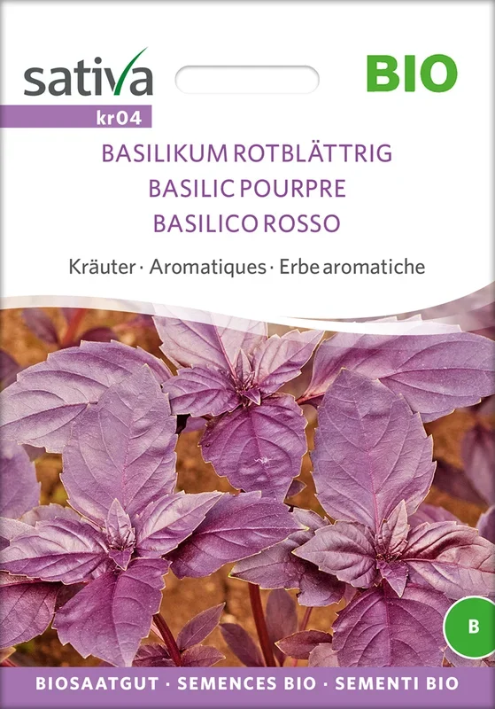 BIO Basilikum Rotblättrig [MHD 12/2025]