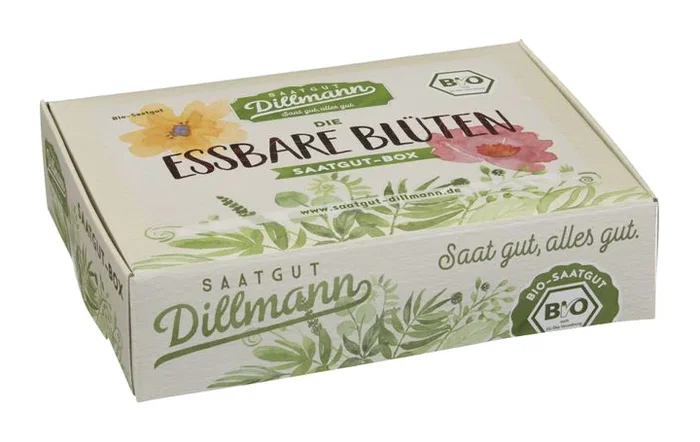 BIO Essbare Blüten Saatgut – Box S (Karton) [MHD 12/2023]