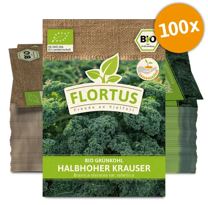 BIO Grünkohl Halbhoher Krauser (100 Stück)