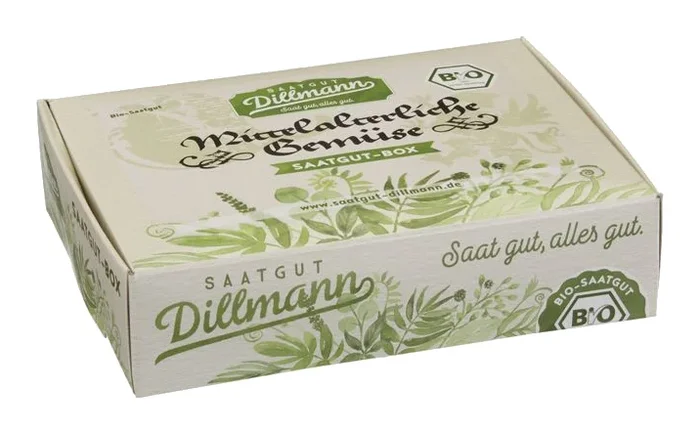 BIO Mittelalterliche Gemüse Saatgut – Box S (Karton) [MHD 12/2025]
