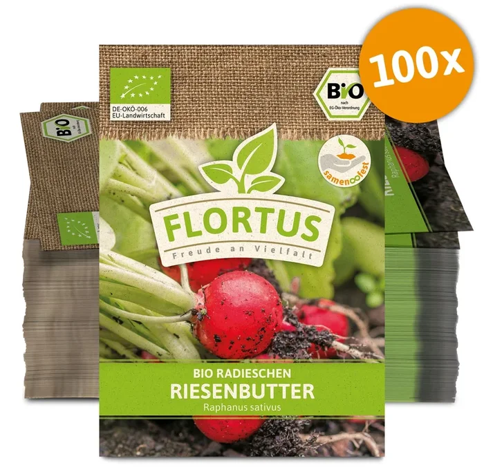 BIO Radieschen Riesenbutter (100 Stück)