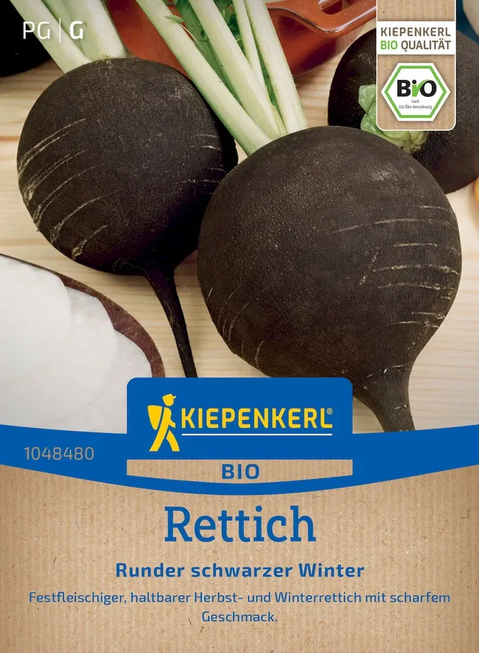 BIO Rettichsamen Runder schwarzer Winter