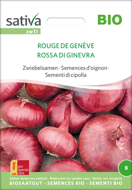BIO Zwiebelsamen Rouge De Genève [MHD 12/2025]