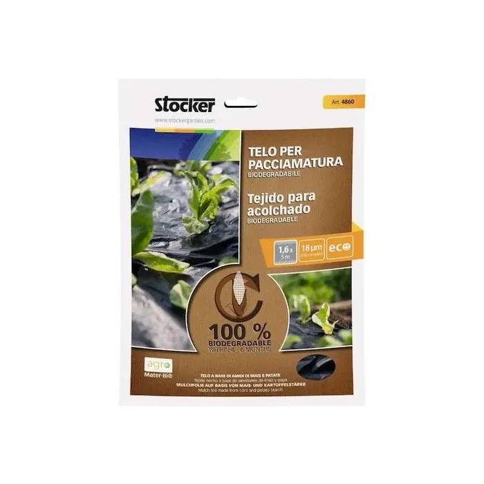 Biologisch abbaubares Mulchtuch 0,8 x 10 m