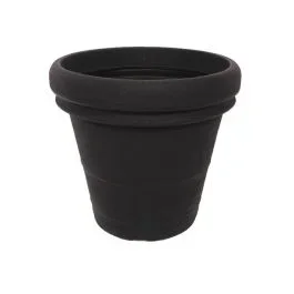 Bloempot antraciet Vaso Doppio 30×25 cm