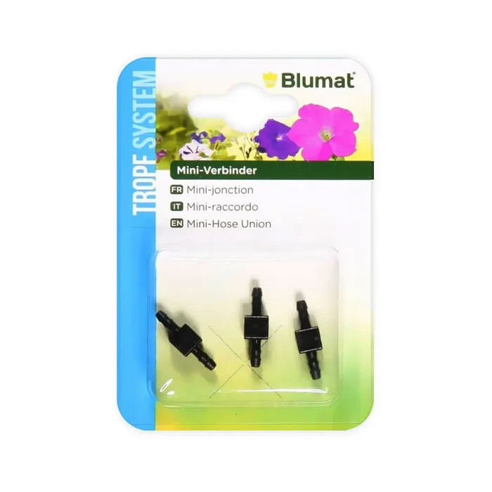 Blumat – 3er-Set Gerade Verbindungen – 3mm
