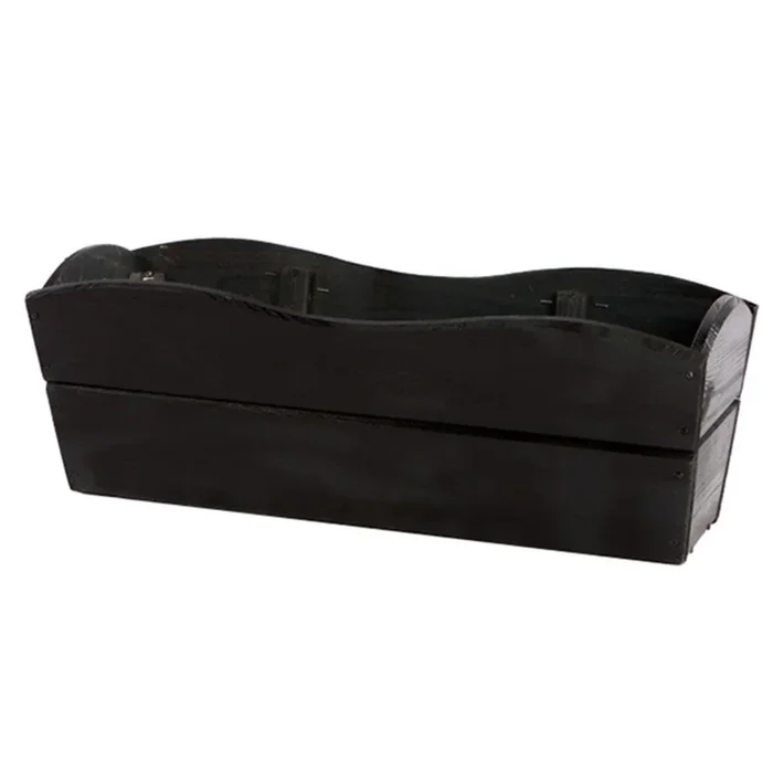 Blumenkasten anthrazit Kiefernholz 60 x 22 x 21 cm – Gegen Fungizide behandelt