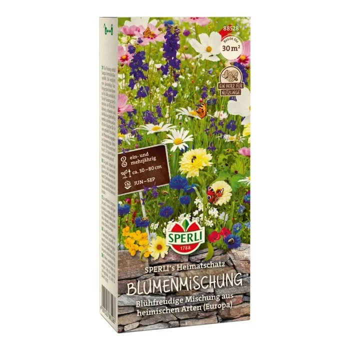 Blumenmischung Sperli’s Heimatschatz, blühfreudige Mischung aus heimischen Arten (Europa)