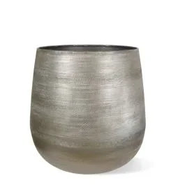 Blumentopf Charakter 22x 24 cm – silber