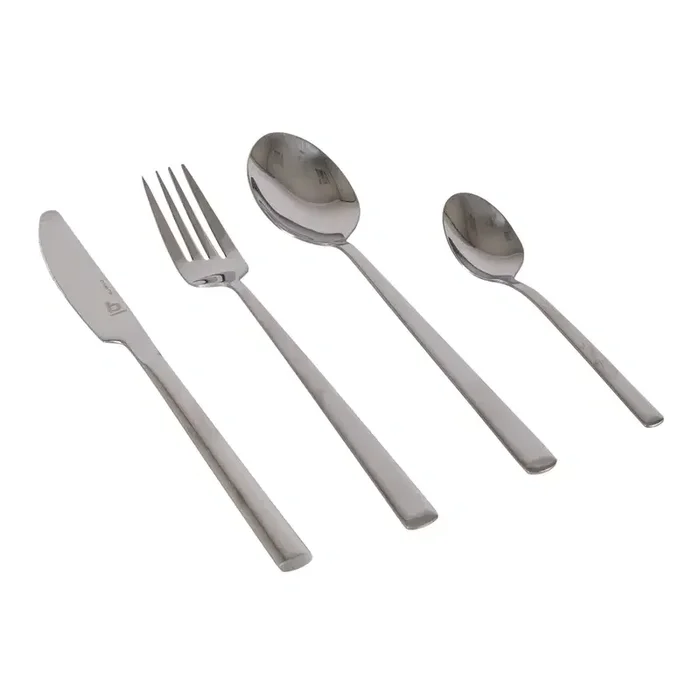 Bo-Camp Besteckset, 16-tlg., silber, Edelstahl