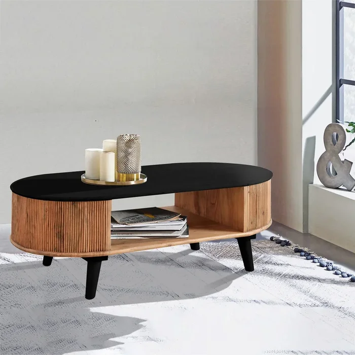 BRONX Couchtisch, Akazie, ca. 120 x 60 x 40 cm