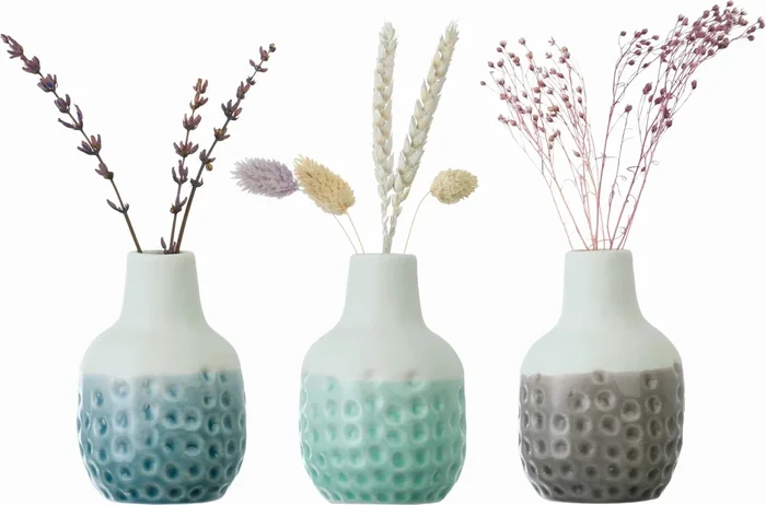 Burgon & Ball Mini-Vasen-Trio „Dotty“