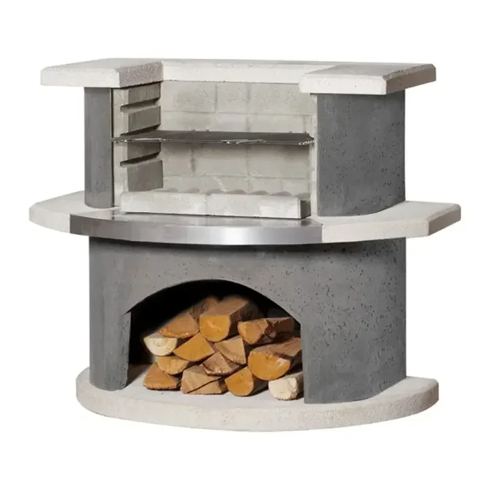 Buschbeck Grillbar ‚Stockholm‘, weiß/grau, Höhe ca. 93 cm