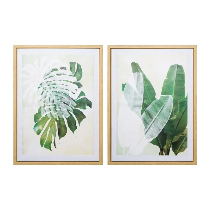 Canvas Print ‚Jungle‘, 2er-Set, ca. 50 x 70 x 3 cm