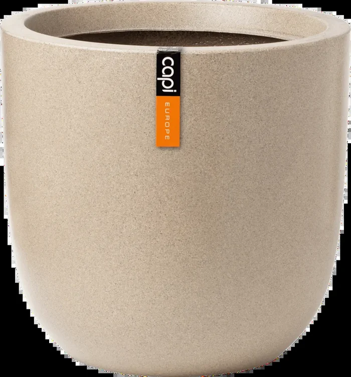 Capi Pflanztopf Kugel „Waste Smooth“ 35×34 cm, terazzo beige