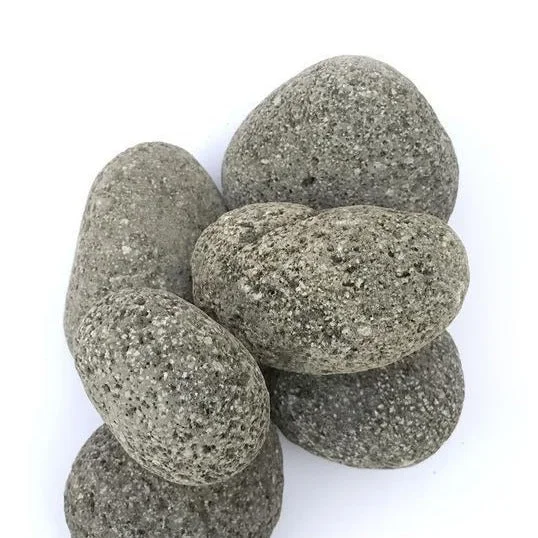 Charcoal Lava Pebbles, 6 – 9cm (20kg)