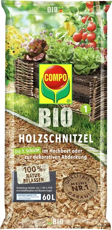 COMPO Bio Holzschnitzel, 60 Liter