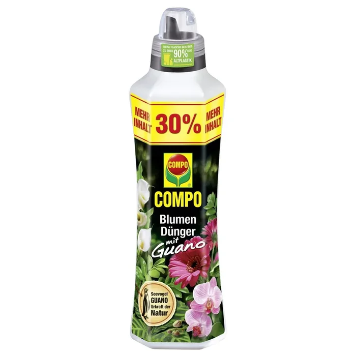 Compo Blumendünger mit Guano, 1,3 Liter