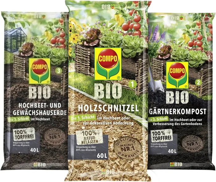 COMPO Hochbeet-Befüllung für 120x120x80