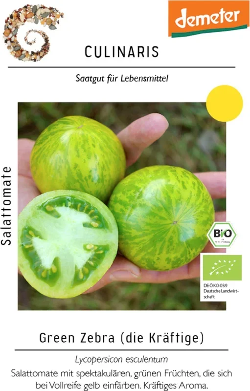 Culinaris Bio Salattomate Green Zebra