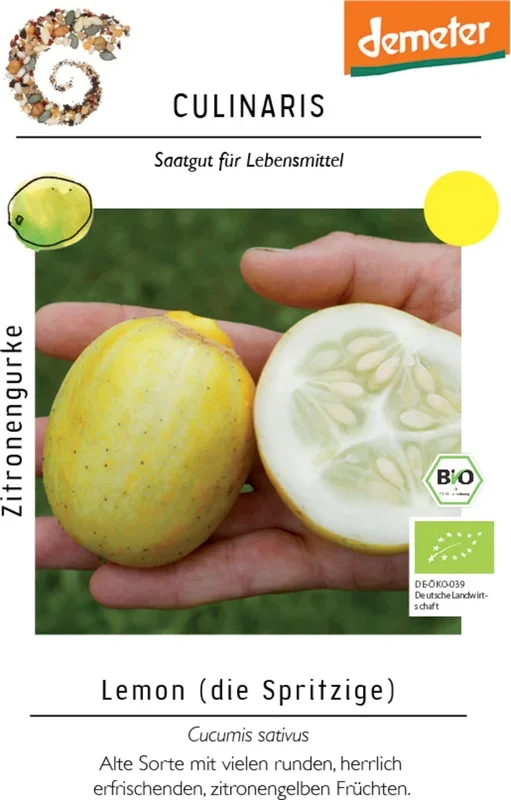 Culinaris Bio Zitronengurke, Lemon