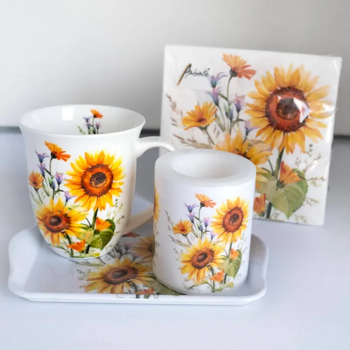 Deko-Set „Sonnenblumen“ Bestellnummer 9007834