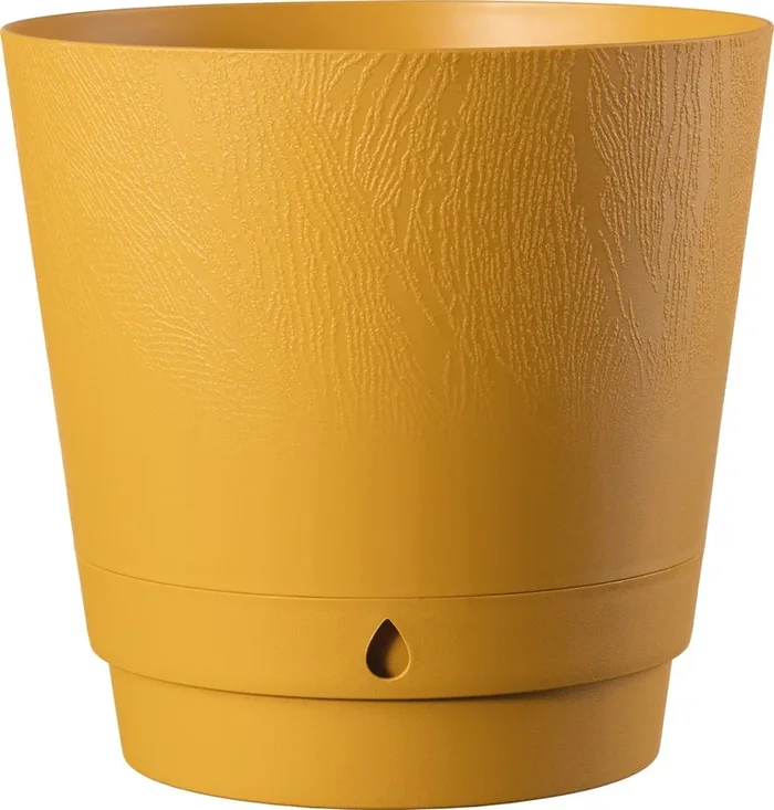 Deroma Blumentopf Dune – Goldgelb, 15 cm