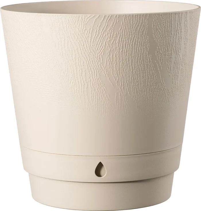 Deroma Blumentopf Dune – Sandgrau, 15 cm