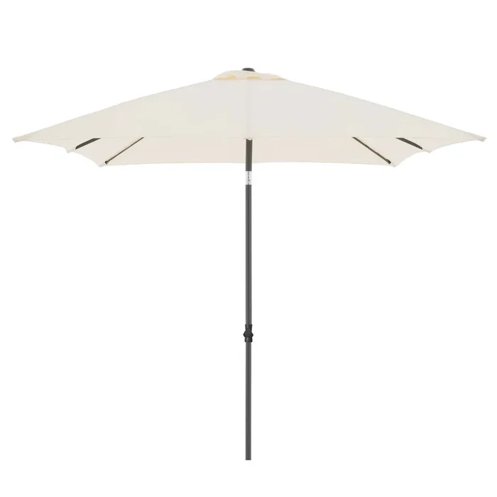 Doppler Sonnenschirm ‚Basic Push Up‘, natur, ca. 210 x 210 cm